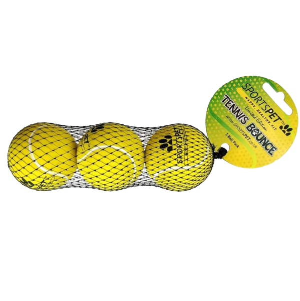SPORTSPET Tennis Bounce Ballen 65 mm Ø - set van 3