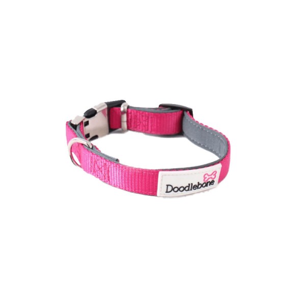 Doodlebone Bold Halsband Neon Pink Gewatteerd