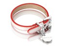 Hennessy &amp; Sons Polo halsband, wit/ rood